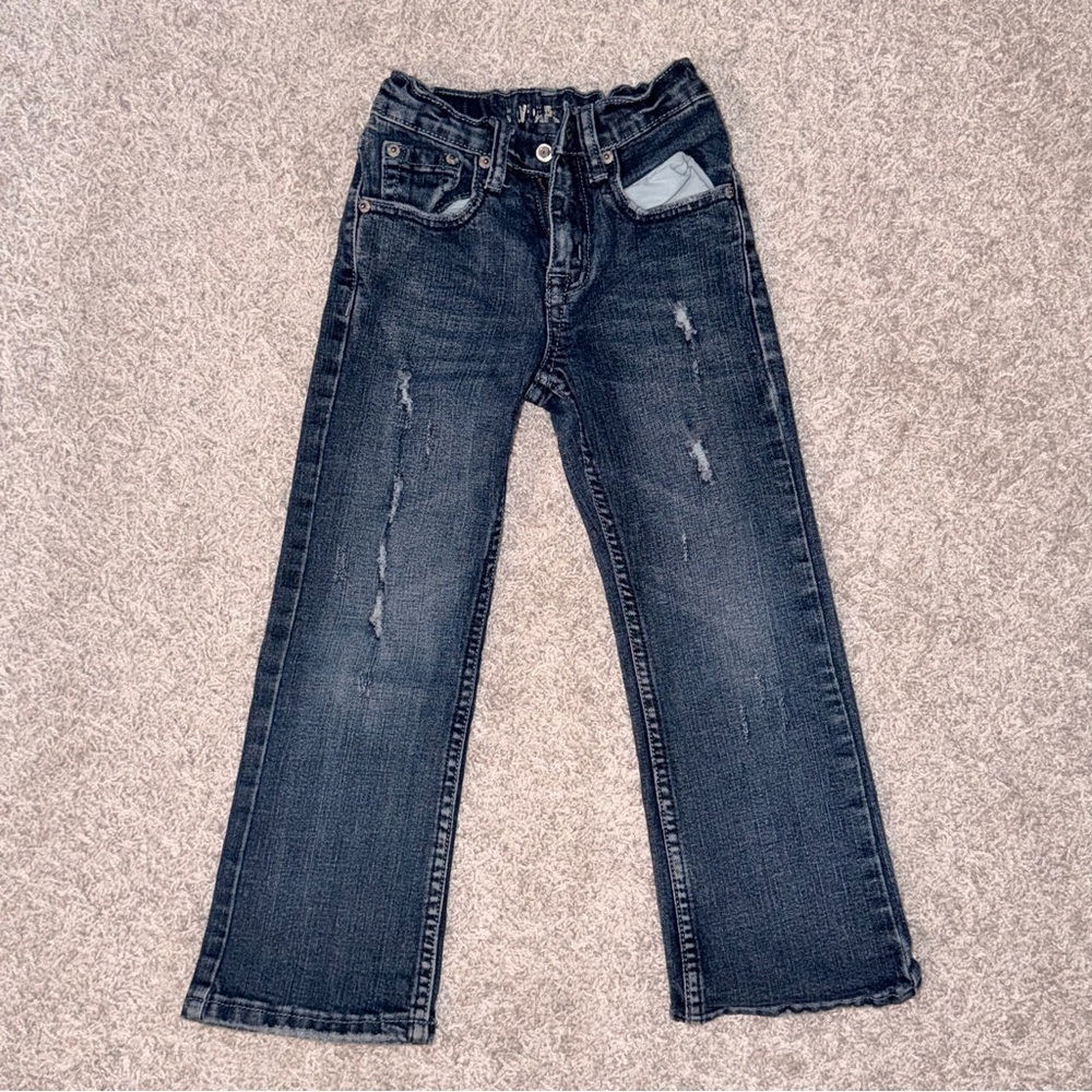 Flypaper blue Kids Dark Distressed Jeans